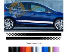 2 X BANDES BAS DE CAISSE POUR FORD FOCUS ST RS DECO PORTIERE STICKER BD500N-50