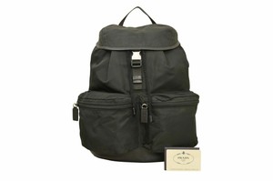 PRADA-Black-Nylon-Leather-Backpack-Rucksack-F00228