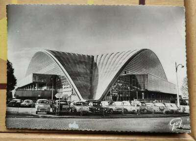PALAIS des EXPO DEFENSE PARIS CPSM geschrieben an mich BRUNO Place de Reims in RABAT 1961
