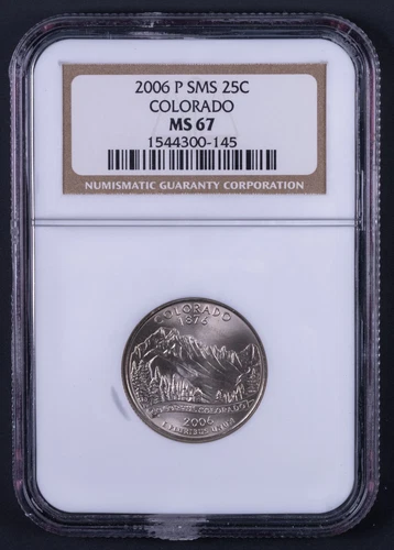 2006 P SMS Washington State Quarter Colorado - NGC MS67 - WB145