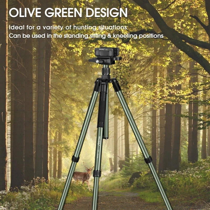 Manbily Shooting Tripod Saddle Mount Set for Hunting Tripod Black NEW ARRIVAL AU - image 3 of 4