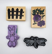 LOT OF 4 SPRING THEMED STAMPS