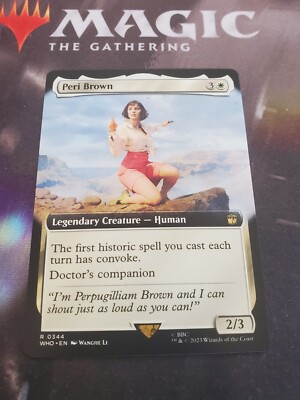 Mtg. Peri Brown. Extended Art. #344 Doctor Who. Pack Fresh | eBay