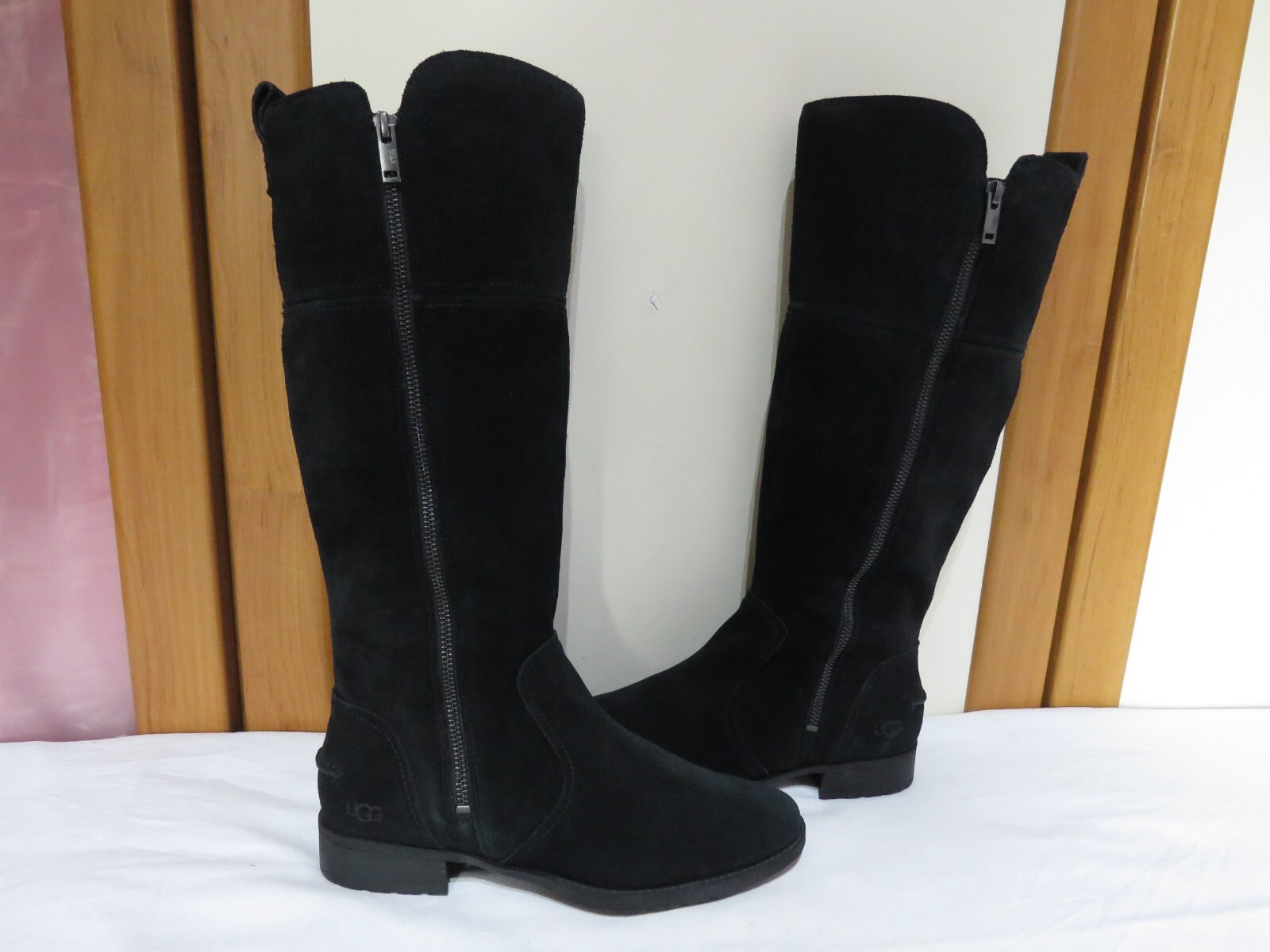 UGG® AUSTRALIA SORENSEN BLACK WATERPROOF SUEDE BOOTS UK 6 EUR 39 USA 8 RRP £325 image 3