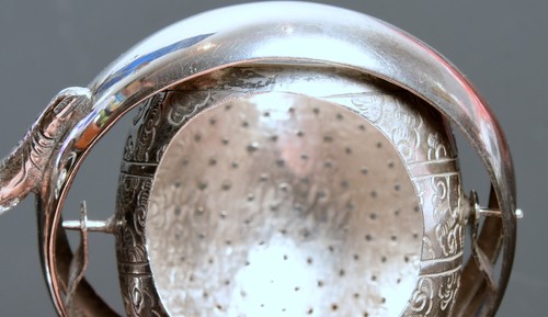 Teesieb Silber Vietnam ca. 1930 Trommler Drache Teesiebtrommel Teebeutelhalter - Bild 16 von 18