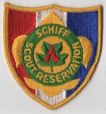 Schiff Scout Reservation  BSA Patch YELLOW Bdr. [CA4608]
