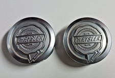 Pair 2 2002 -06 Chrysler Sebring Oem Wheel Hyper Silver Center Caps 04782867aa