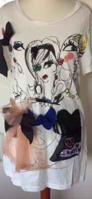 Lanvin shirt t shirt lanvin for h&m blouse with the three ladies size M size M