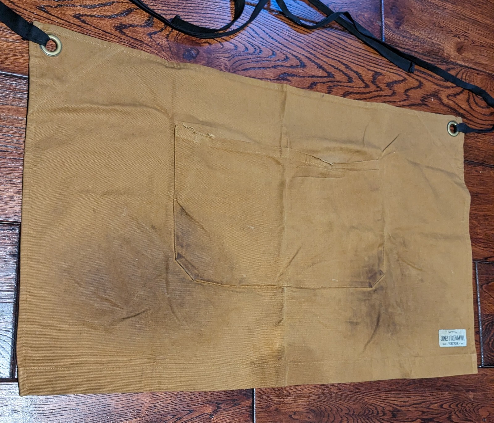 Jones of Boerum Hill Workman Waist Server Apron Field Tan Canvas Huckberry