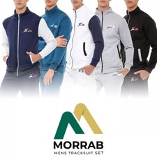 Mens Athletic Tracksuit Set Gym Running Jogging Sports 2 Piece Casual Sweatsuits