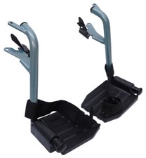 Replacement Footrests For Escape Lite Transit Wheelchair Silver/Blue