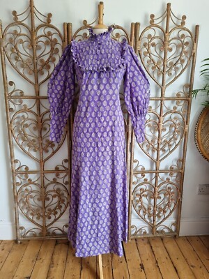Indian Cotton Adini Maxi Dresses Vintage India Imports Of Rhode