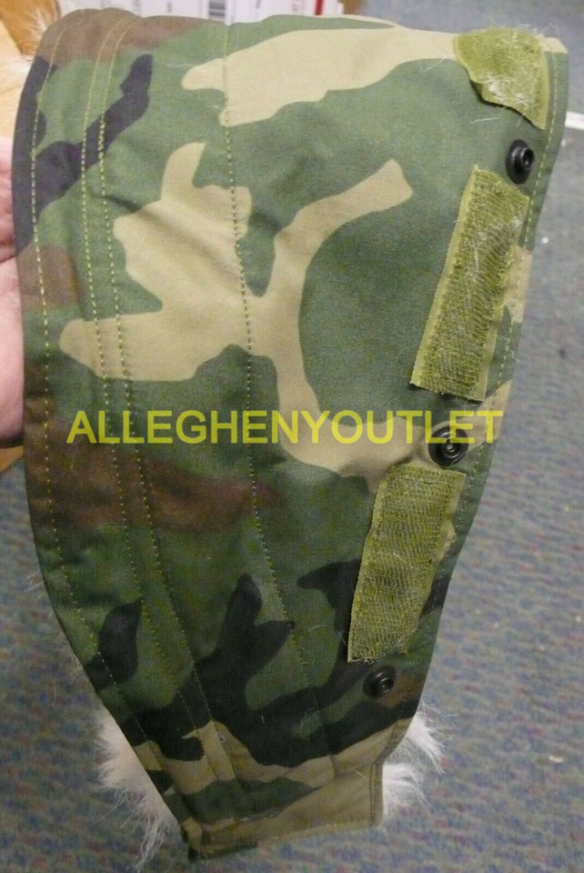 NEW US Military Goretex JACKET Parka FUR Ruff Extended Cold LARGE ECWCS ...