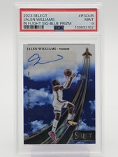 JALEN WILLIAMS 2023-24 SELECT IN FLIGHT BLUE PRIZM AUTO /49 PSA 9 Q6222