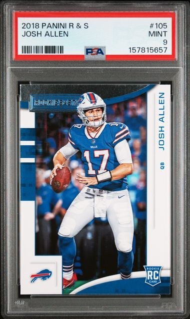 Panini 2018 Rookies & Stars Josh Allen #105 RC Rookie PSA 9 Bills