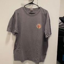 Mens Grey and Yellow T-shirt