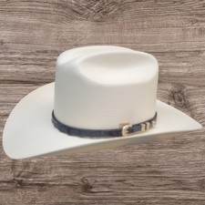 Stetson  5000X El Jefe Natural Straw Hat 3 1/2" Brim Profile48 Black Hat Band