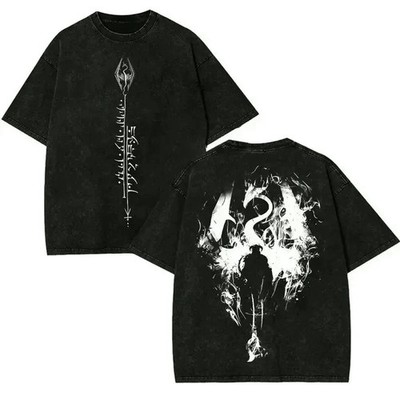 Skyrim v9 Whimsical Art Vintage Vibe Menswear T-Shirt, Short-Sleeve Round Neck