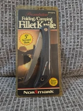 NORMARK  Soft Grip Folding Camping Fillet Knife 5” BP405FS NOS   EKA SWEDEN