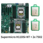 Supermicro H11DSI-NT motherboard + 2x  EPYC 7502 32 cores CPU, Up to 3.3GHz