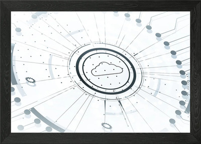 Cloud Technology Gerahmtes Wandbild Poster Leinwanddruck Bild
