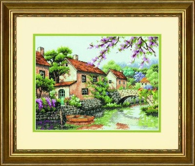 Dimensions Counted Cross Stitch Kit Village Canal