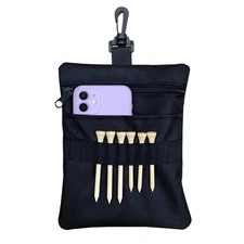 CORECISE Golf Tee Pouch Bag,Zipper Ball , Accessory , Accessories for Men