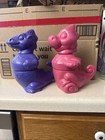Tupperware Vintage 1992 Set Of 2 Dinosaur Dragon Tuppertoys — photo 1
