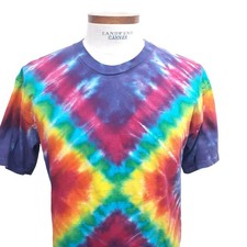 Vintage Single Stitch Lisa Taylor Originals T Shirt Sz L XL Tie Dye Made in USA