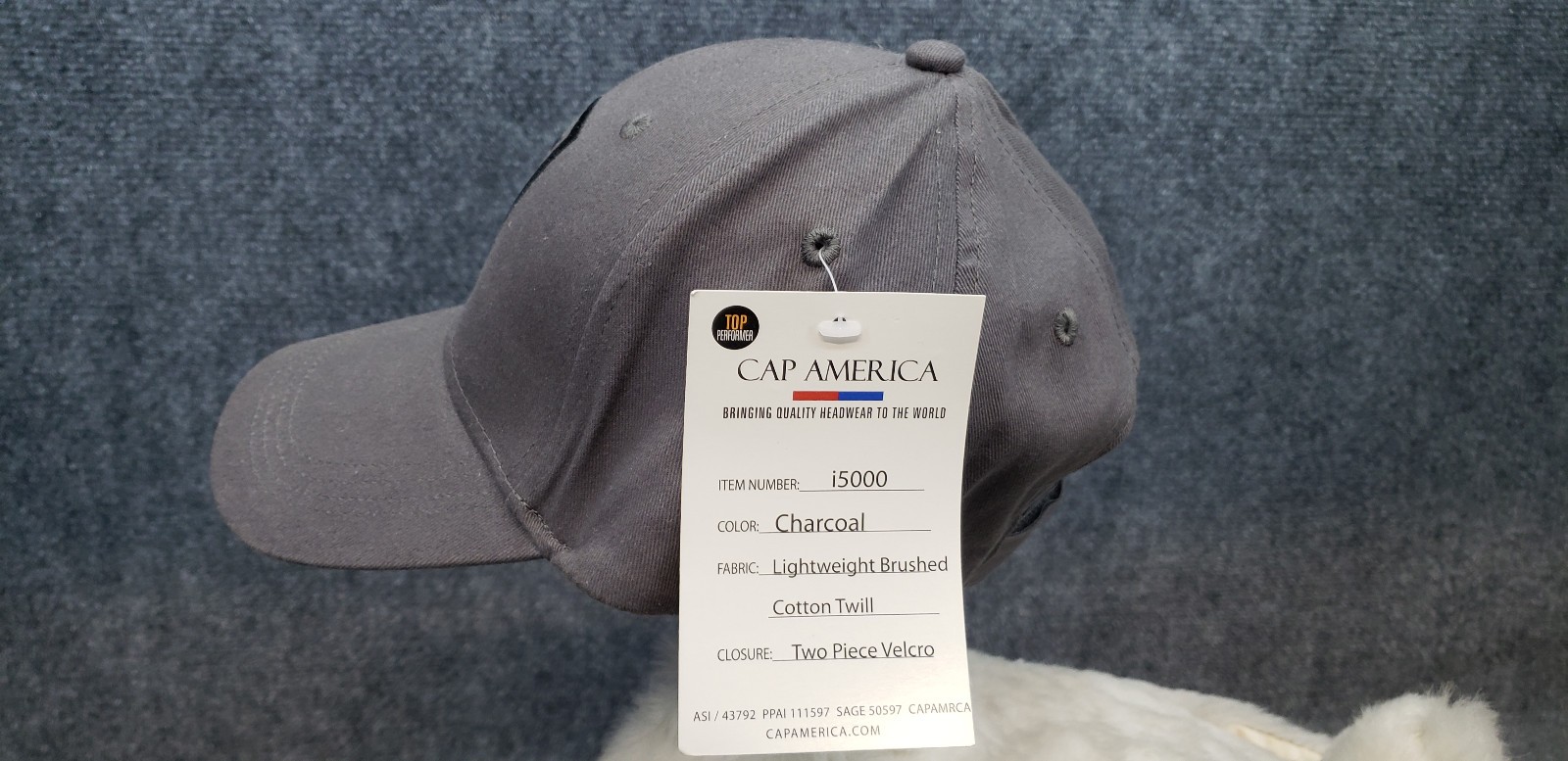 Firestone Hat Cap Hook Loop Back One Size Gray Bl… - image 4