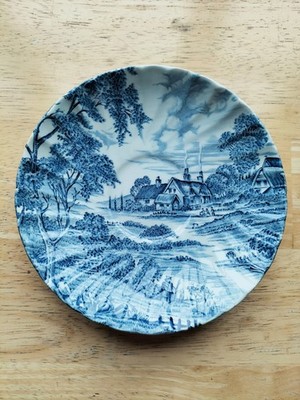 Ridgeway Ironstone MeadowSüße Untertasse 5,75 blau Muster Staffordshire England