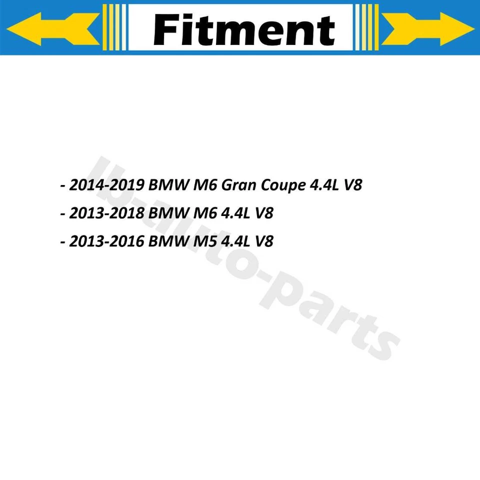 BMW M6 Gran Coupé 2014 2015 2016 2017 2018 2019 4,4 L 2x manguera de freno línea trasera Foto 2 de 4