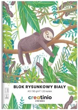 Blok rysunkowy A3 biay 90g Creatinio Fol A 10