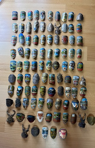96 Vintage Austrian Tyrol Alps Walking Stick Badges Stocknagel