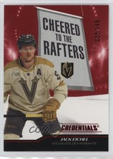 2024 Upper Deck Credentials Cheered to the Rafters Red 58/149 Jack Eichel 1l8w