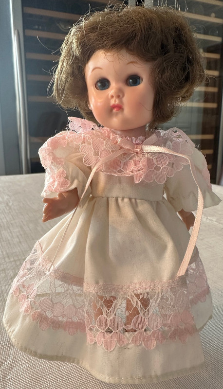Vintage 1950’s Vogue Ginny Walker Doll 8” Hard Plastic Sleep Eyes Orig Wig Shoes
