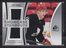 2019-20 SP Game Used Showcase Standouts Jersey Filip Zadina Detroit Red Wings