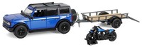 Greenlight - Ford Bronco Mit AnhäNger Und ZubehöR 2021, Schwarz Und Blau Aus ...