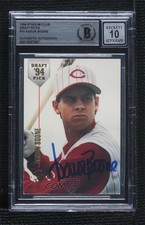 BAS 1994 Topps Stadium Club Draft Picks Aaron Boone #10 BGS Authentic Auto ow6