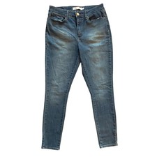 Signature Levi Strauss High Rise Skinny Jeans Size 10 Blue Denim Levis
