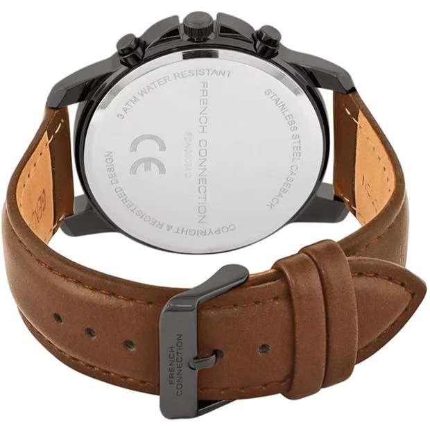 Аналоговые мужские кварцевые часы French Connection Czar Grey 44 мм серый циферблат - Изображение 4 из 4