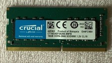 Crucial 16GB DDR4 2666MHz Laptop Memory RAM CT16G4SFS8266 M8FB