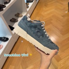 NEW Coach Woman Soho Sneaker Crystal Signature Jacquard CEW22 Denim Blue