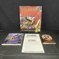 Sid Meier's Gettysburg! Big Box PC Game Original Box W Manuals Game Not Included