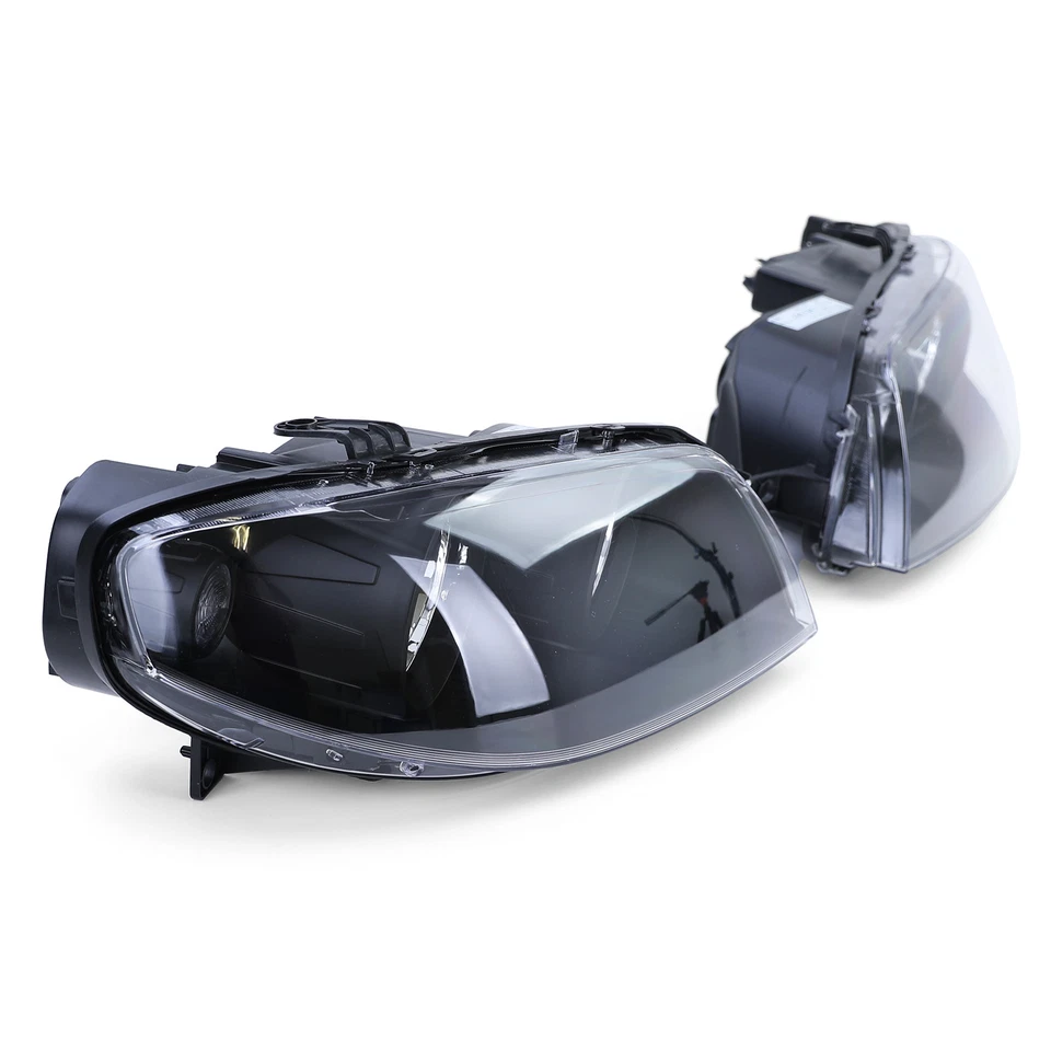 Fari In Vetro Trasparente Neri Sinistro + Destro Per Fiat Punto 2003-2005 - Immagine 3 di 4