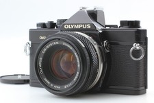  Exc 5 W/cap  Olympus OM-2N 35mm SLR Film Camera  50mm f1.8 From JAPAN