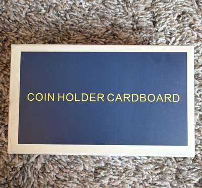 Boen Cardboard Coin Holder 100 PCS - Coin Holder Cardboard Set 25.0 MM