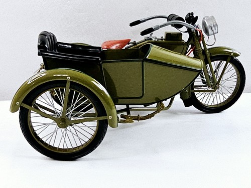 Harley Davidson modelo de motocicleta Xonex 1917 escala 1:6 con coche lateral 13" de largo de colección - Imagen 4 de 20