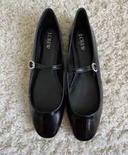 J crew Mary Jane Flats, Strap With Pearls NWOT, NO bOX, size 9