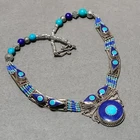 Tibetan Turquoise Lapis Lazuli Handmade Fashion Gift Nepali Necklace 18" SR 7261